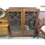 An 18th century and later mahogany bookcase,