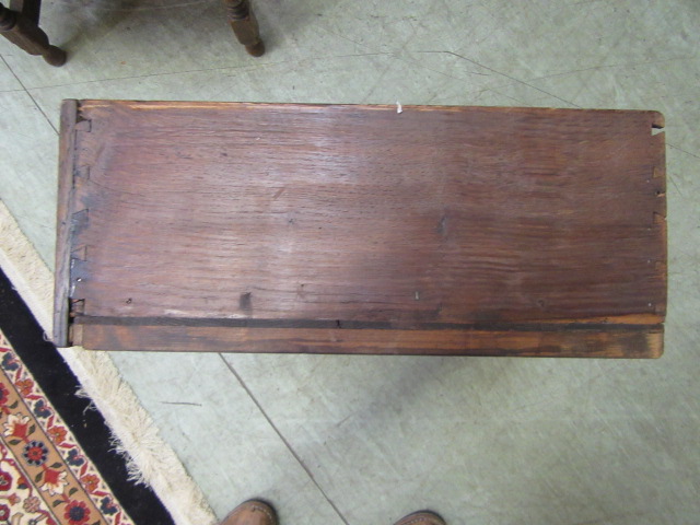 A mid 18th century oak and mahogany banded dresser base, - Image 5 of 5