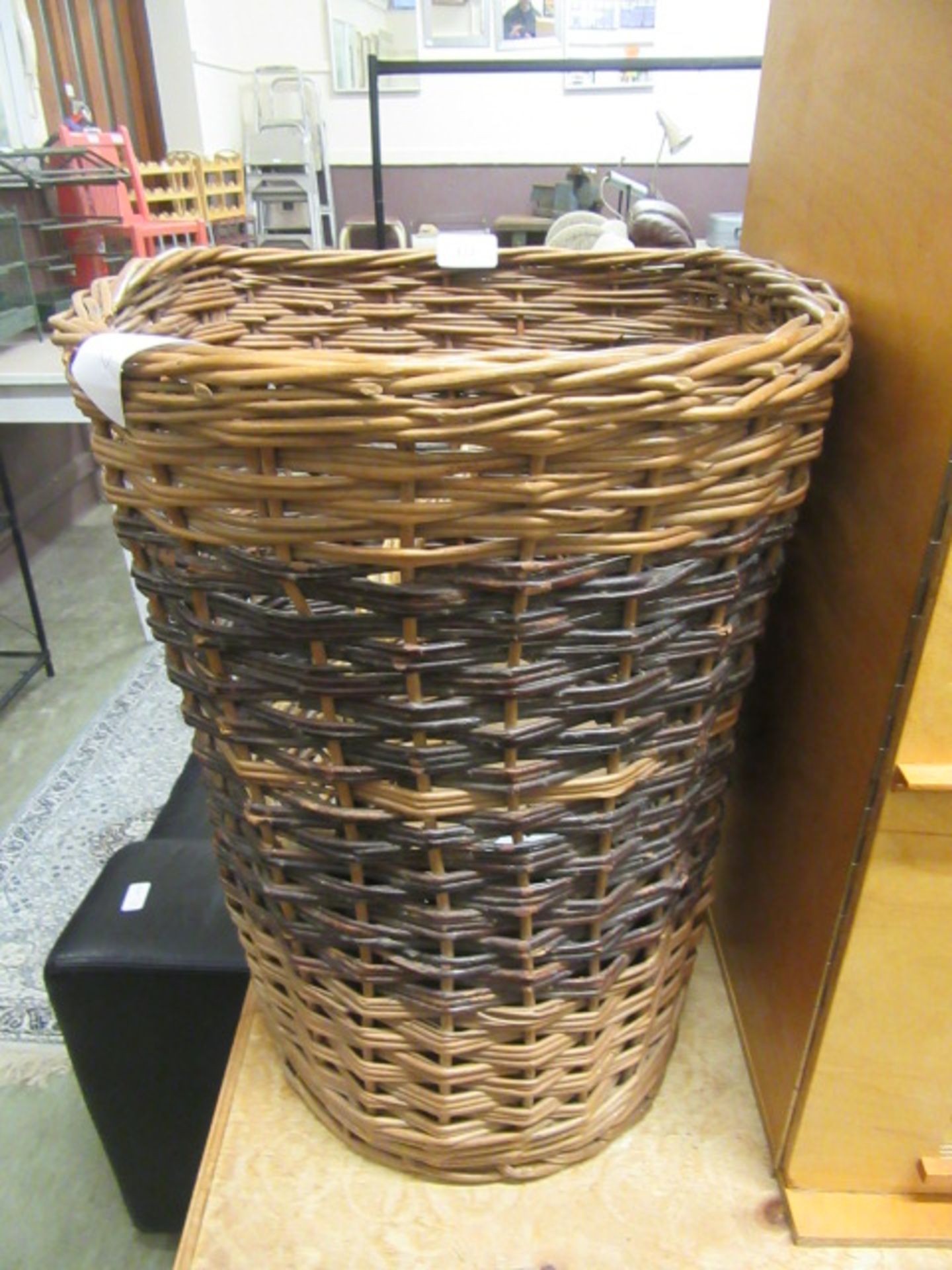 Two wicker baskets