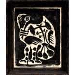 PABLO PICASSO 'Great Owl', 1959, rare lithograph, printed by Young & Klein, ref scarce Cincinati