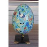 EGG, made for the Faberge Big Egg Hunt, 100cm H approx.