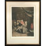 ALBERT GALAIN 'The Artists Studio', a pair', coloured mezzotints, 56cm x 43cm, signed in pencil,