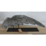CONTEMPORARY SCHOOL, 'The wing of an angel', on stand, 87cm W.