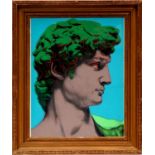 JURGEN KUHL 'David', lithograph, handsigned, 90cm x 70cm, framed and glazed.