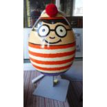 WHERE'S WALLY BY MARTIN HANDFORD EGG, for the Faberge Big Egg Hunt, 108cm H approx with hat.