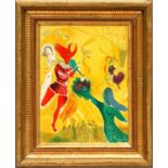 MARC CHAGALL 'The Dance', 1951, rare original lithograph, printed by Maeght, 33cm x 25cm, framed and