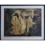 JOHN PIPER 'Milton Ernest', screen print, with stamped signature, numbered 10/70, 50cm x 65cm,