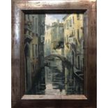 PIETRO ESY 'Venice', oil on board, signed, 40cm x 29cm, framed.