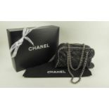 CHANEL QUILTED CHAIN STRAP BOWLER BAG, interwoven chain as shoulder strap and trim around the