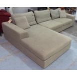 DWELL VERONA CORNER SOFA, in two sections, 315cm x 177cm. (with faults)