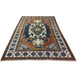 TURKISH CARPET, 345cm x 235cm, Serapi design.