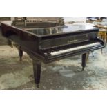 BECHSTEIN BABY GRAND PIANO, iron framed, ebonised case, serial no. 36936, 190cm W.