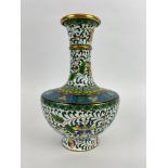 CHINESE CLOISONNE VASE, decorated with flower and leaf motifs, 26cm H.