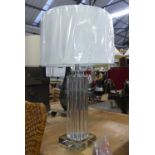 TABLE LAMP, contemporary design, with shade, 71cm H.