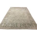 FINE FEREGHAN CARPET, 380cm x 270cm, all over palmette and vine design.