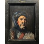 GEORGE C VAIL (1922-2013 Audobon, NJ, USA) 'Portrait of an Arab', oil on canvas, signed in '