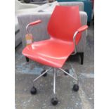 KARTELL MAUI SWIVEL DESCK CHAIR, BY Vico Magistretti, 90cm H approx.