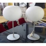 FLOS GLO BALL TABLE LAMPS, a pair, by Jasper Morrison, 60cm tall approx. (2)