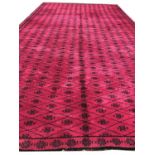 MOROCCAN BERBER CARPET, 680cm x 380cm, country house size, vibrant pink field.