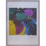 ANDY WARHOL 'Grapes', lithograph, from Leo Castelli gallery, stamped on reverse, edited by G