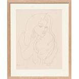 HENRI MATISSE 'Collotype K4', edition 30, 1943 printed by Fabiani, 32cm x 25cm, framed and glazed.