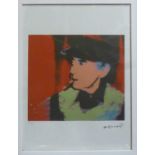ANDY WARHOL 'Man Ray', lithograph, from Leo Castelli gallery, stamped on reverse, edited by G.