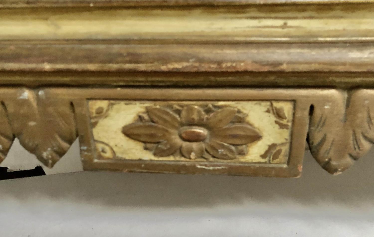 OVERMANTEL, early 20th century Italian parcel gilt and grey painted with carved foliate scroll - Image 3 of 7