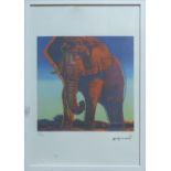 ANDY WARHOL 'Elephant', lithograph, from Leo Castelli gallery, stamped on reverse, edited by G.