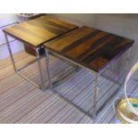 SIDE TABLES, a pair, 20th century style, 55cm x 55cm x 54cm. (2) (with slight faults)