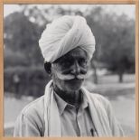 PORTRAIT OF A MAN IN RAJASTHAN 2, photograph, signed and numbered, 80cm x 78cm, framed and glazed.