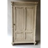 ARMOIRE, 19th century French with single multi panelled door enclosing hanging space, 176cm H x 51cm