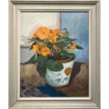 ANTHONY PROCTER (1913-1993) 'Begonias', oil on board, signed and dated 1982, framed, 44cm x 34cm.