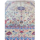 FINE PERSIAN KASHAN DABIR CARPET, 400cm x 310cm.