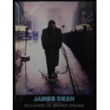 AFTER HELNWEIN James Dean 'Boulevard of Broken Dreams', 87.5cm x 120cm, framed and glazed.