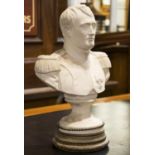 BUST OF NAPOLEON, after Antonio Canova, bisque and gilt metal mounted, 33cm H.