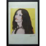 ANDY WARHOL 'Brooke Hayward', lithograph, from Leo Castelli gallery, stamped on reverse, edited by