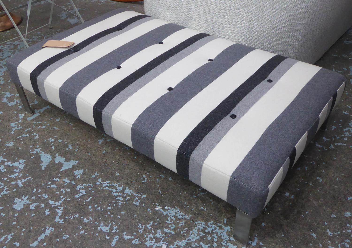 DESIGNERS GUILD FOOT STOOL, 125cm x 70cm x 28cm.