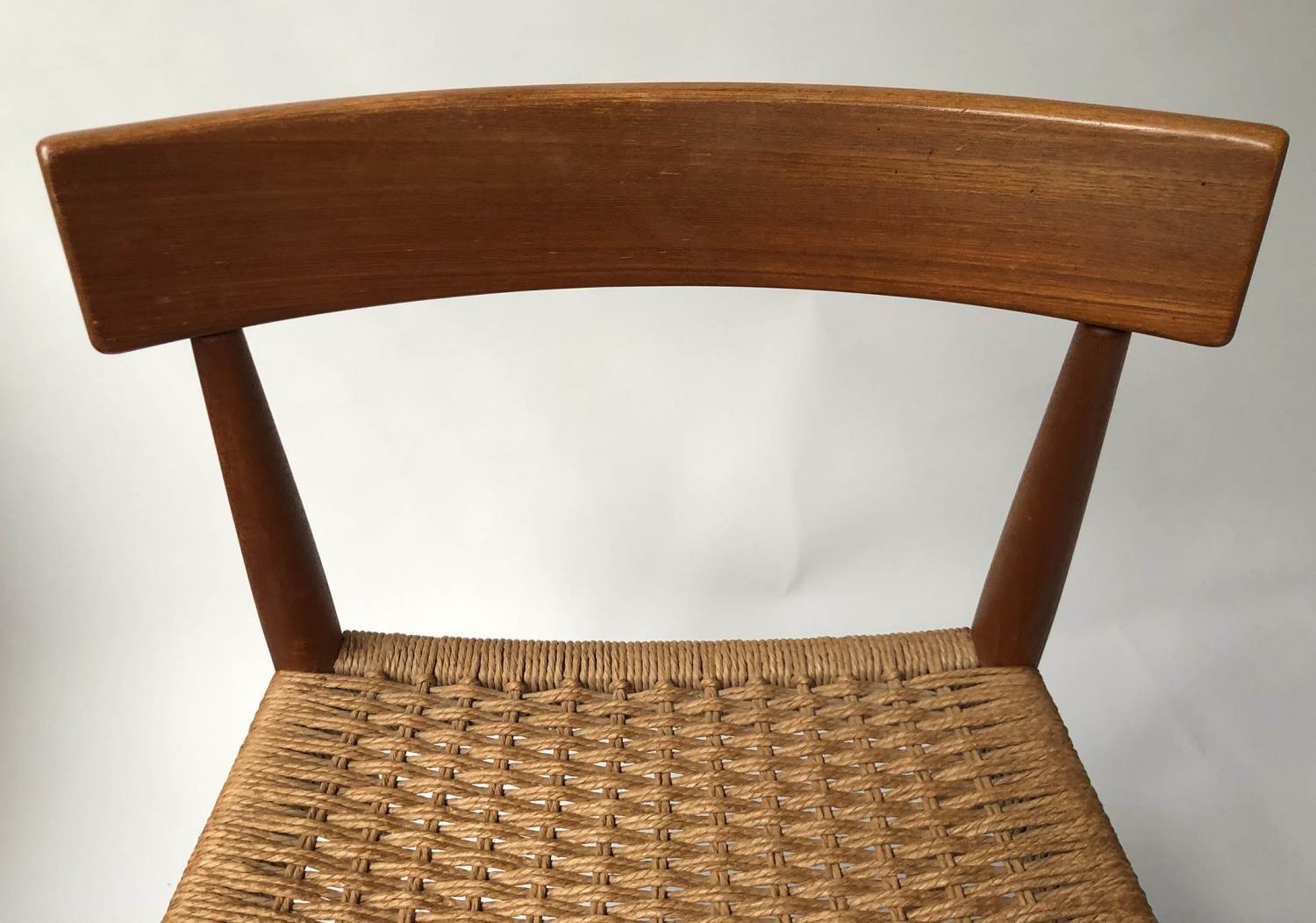 IN THE MANNER OF ARNE HOVMAND OLSEN DINING CHAIRS, a set of six, 76cm tall approx (6). - Image 3 of 6