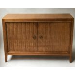 GORDON RUSSELL 'DOUBLE HELIX' SIDEBOARD, mid 20th century walnut with two pattern incised doors