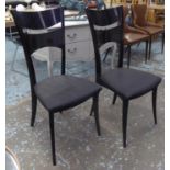 KESTERPORT DINING CHAIRS, a set of eight, 105cm H. (8)
