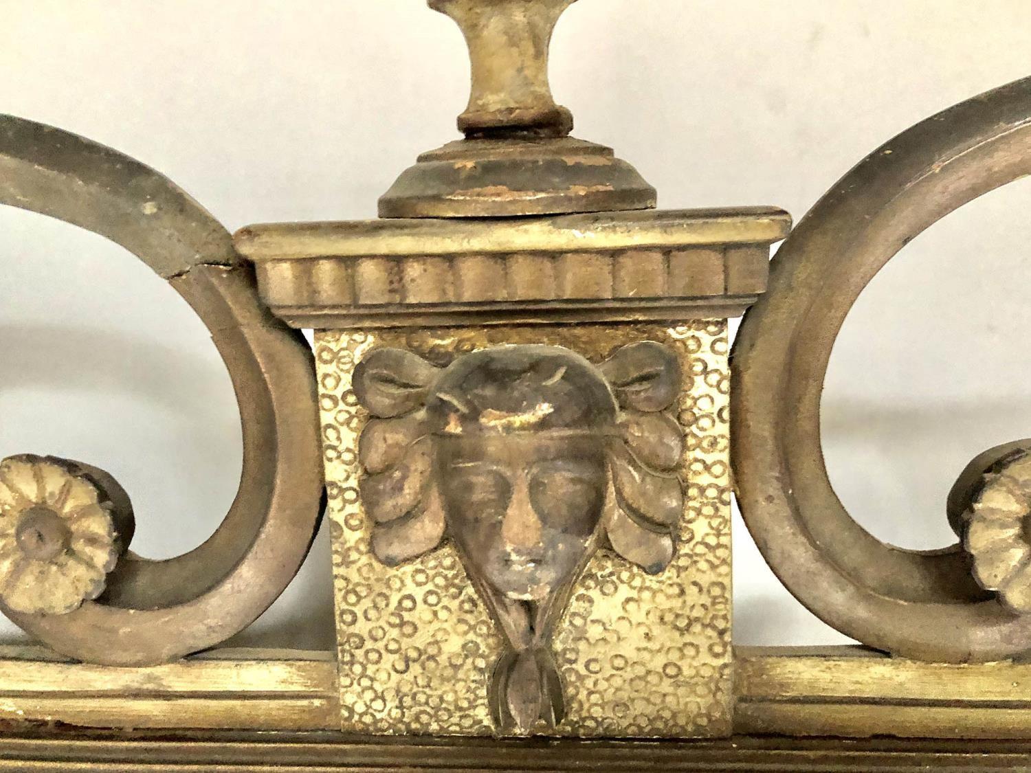 OVERMANTEL, early 20th century Italian parcel gilt and grey painted with carved foliate scroll - Image 7 of 7