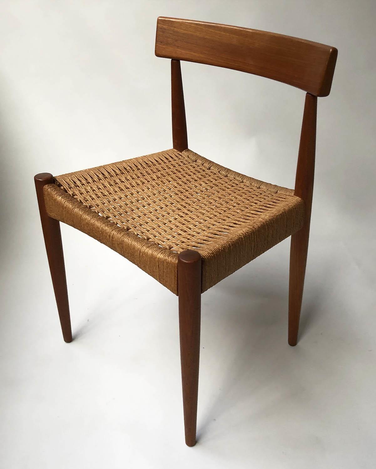 IN THE MANNER OF ARNE HOVMAND OLSEN DINING CHAIRS, a set of six, 76cm tall approx (6). - Image 2 of 6