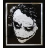 JONJO ELLIOTT 'The Joker', charcoal on paper, signed lower left, 84cm x 73cm, framed.