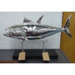 THE TUNA FISH, on stand, 76cm x 31cm x 48cm.