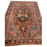 ANTIQUE HERIZ SERAPI CARPET, 345cm x 232cm.