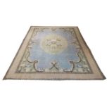 VINTAGE SAVONNERIE AUBUSSON DESIGN CARPET, 300cm x 200cm.