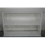 ETAGERE, white painted, of tiers, 81cm H x 120cm x 35cm. (minor faults)