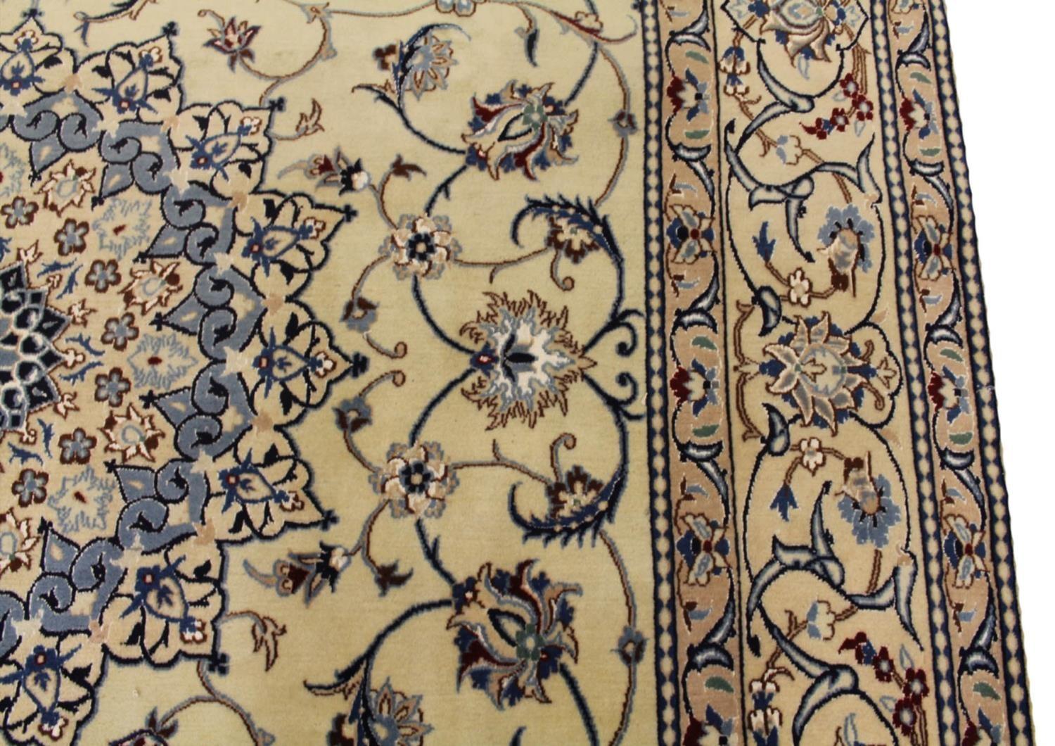 FINE PART SILK NAIN CARPET, 314cm x 209cm. - Image 4 of 5