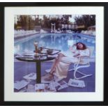 OSCAR WINNER FAYE DUNAWAY BY TERRY O'NEILL, photograph, artist proof, 45cm x 50cm, framed and