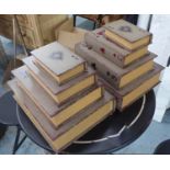 PLAYING CARD BOXES, a set of eight, two graduated sets of four, 36.5cm x 28cm x 9cm at largest. (8)